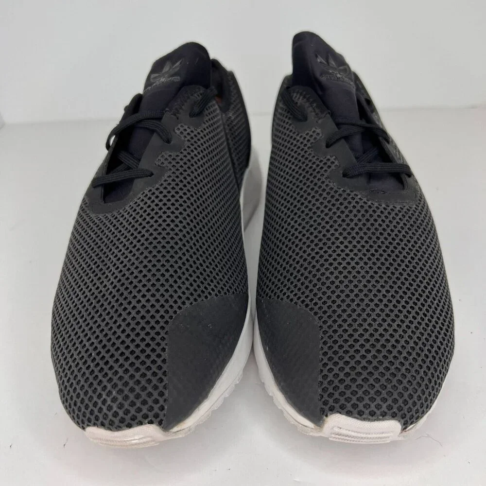 Adidas Mens Black ZX Flu Adv Asym Core Low Top Mesh Lace Up Size 11 Sneakers